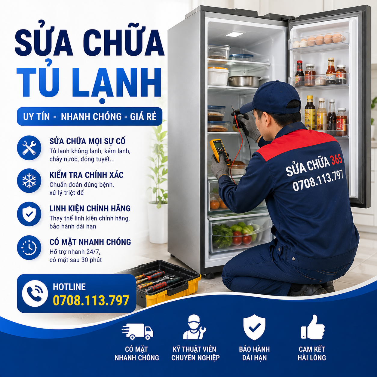 Sửa Tủ Đông, Tủ Mát, Tủ Lạnh